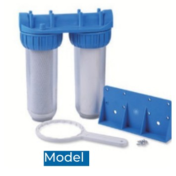 PO-10B2-PET — porte-filtre double